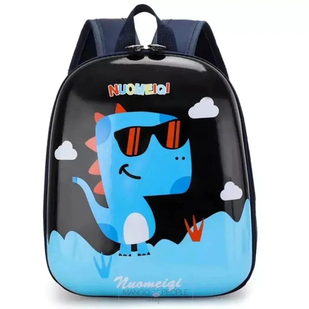 Cute and Fancy Dinosaur Theme  Hard Egg-shell Backpack For Kids