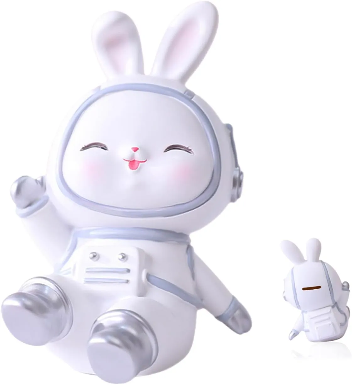 Cute Bunny Piggy Bank Adorable Rabbit Coin Jar for Home Decor Birthdays and Holidays Encourages Saving Habits Any