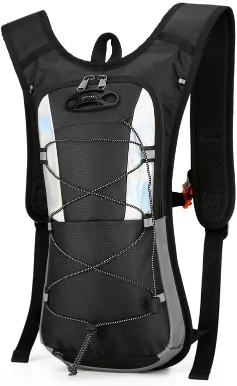 Cycling Backpack Outdoor Sports Hiking Pack Lightweight Water Resistant Bike Daypack for Commuting Travel and Climbing (Black)