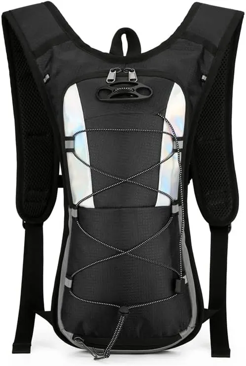 Cycling Backpack Outdoor Sports Hiking Pack Lightweight Water Resistant Bike Daypack for Commuting Travel and Climbing (Black)