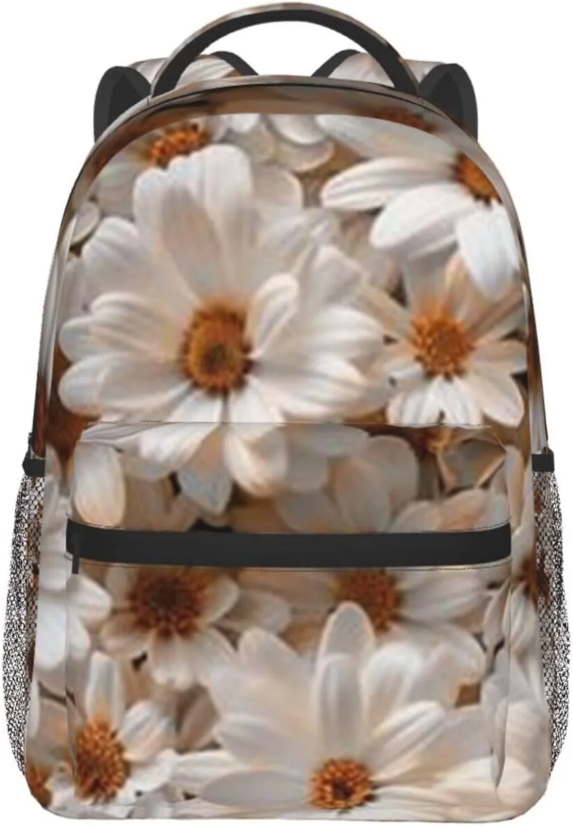 D-aisy Casual Student Backpack With Adjustable Shoulder Straps And Cushioned Back For Comfort Black