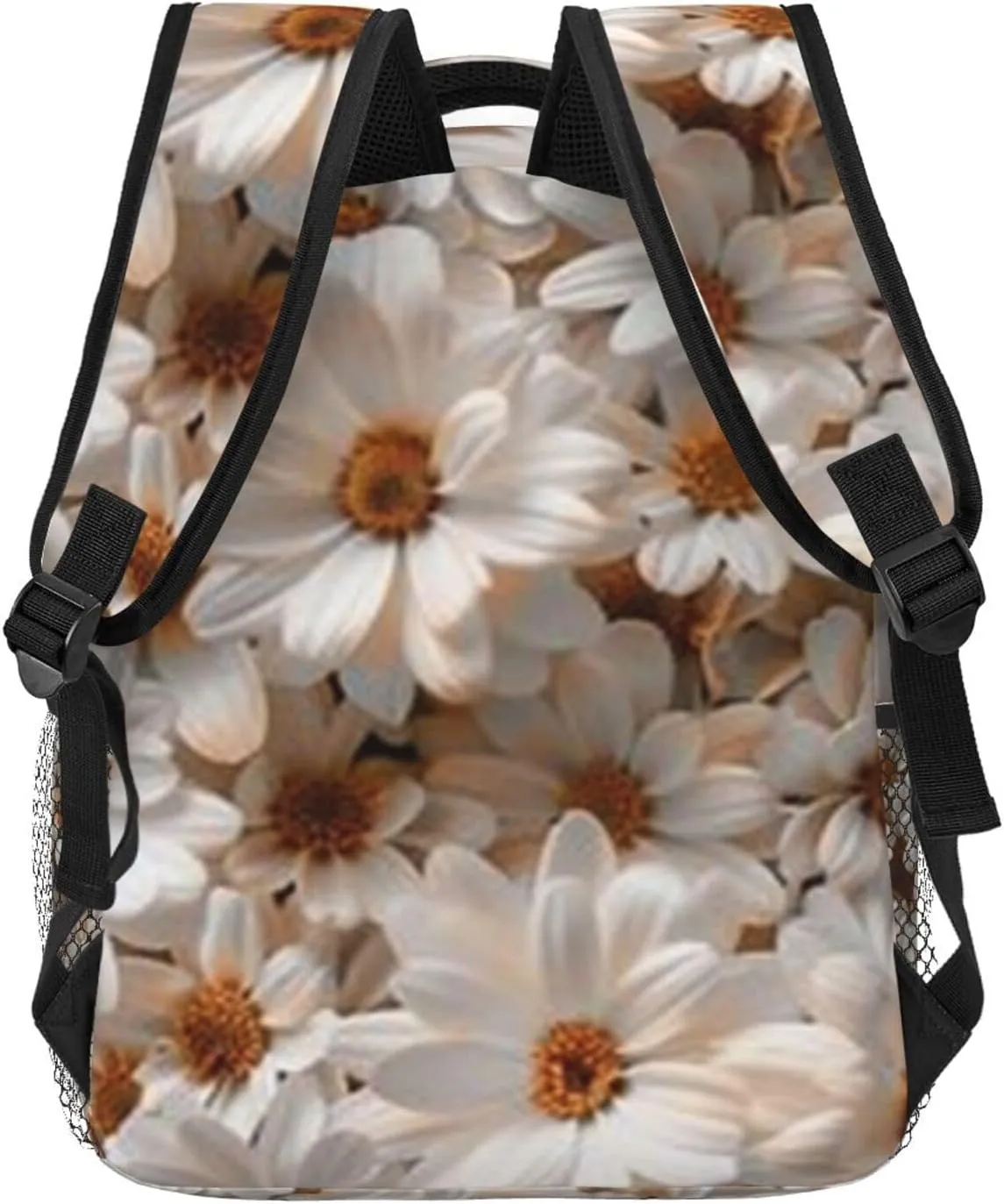 D-aisy Casual Student Backpack With Adjustable Shoulder Straps And Cushioned Back For Comfort Black