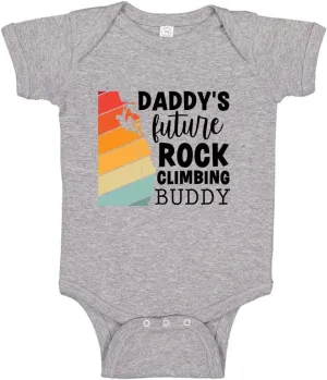 Daddy's Future Rock Climbing Buddy Baby Bodysuit One Piece or Toddler T-Shirt Rock Climber Dad Gift