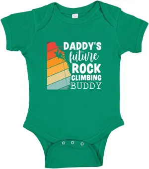 Daddy's Future Rock Climbing Buddy Baby Bodysuit One Piece or Toddler T-Shirt Rock Climber Dad Gift