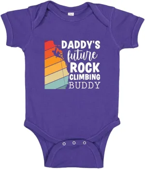 Daddy's Future Rock Climbing Buddy Baby Bodysuit One Piece or Toddler T-Shirt Rock Climber Dad Gift
