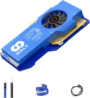 DALY BMS 48V 400A - 1A Active Balance Battery Management System, Build in Bluetooth for 15S LifePO4 Battery Pack - Ideal for Golf Carts, Electric Vehicles, Solar, Low Speed Vehicles, and More