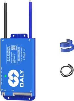 DALY BMS 48V 40A - 1A Active Balance Battery Management System, Build in Bluetooth for 15S LifePO4 Battery Pack - Ideal for Golf Carts, Electric Vehicles, Solar, Low Speed Vehicles, and More