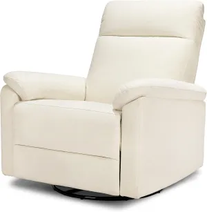 DaVinci Suzy Glider Recliner Nursery Chair - Versatile Glider Rocking Chair for Nursery and Living Room - GREENGUARD Gold, FSC & Certi-PUR US Certified - 360° Swivel Rocker Recliner - Vanilla