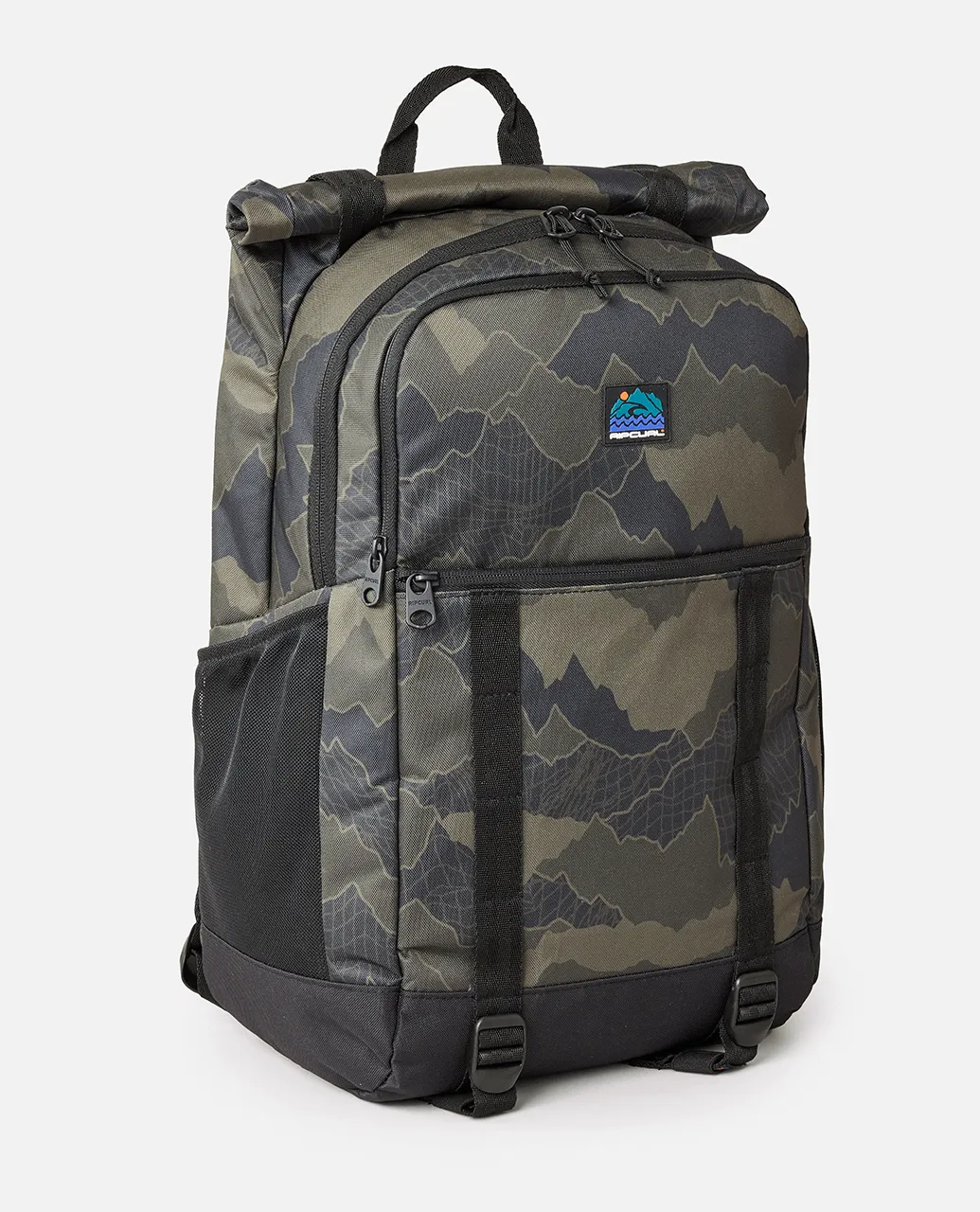 Dawn Patrol 30L Backpack in Black & Olive
