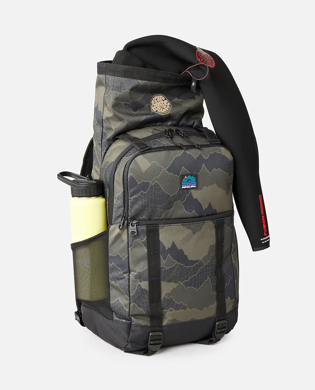 Dawn Patrol 30L Backpack in Black & Olive