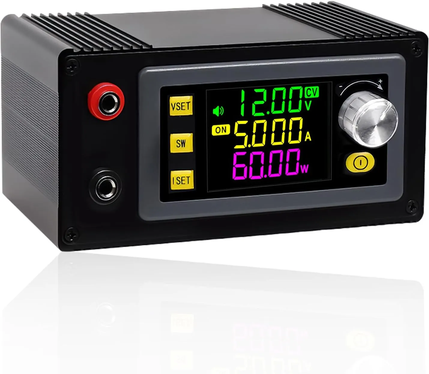 DC Adjustable Buck Boost Converter,Aideepen 60W 12V 24V DC 6-36V to 0-36V Voltage Regulator with Case 60W CC CV LCD Screen CNC Adjustment Used for Power Supply,LED Lighting,Solar Power Charging.