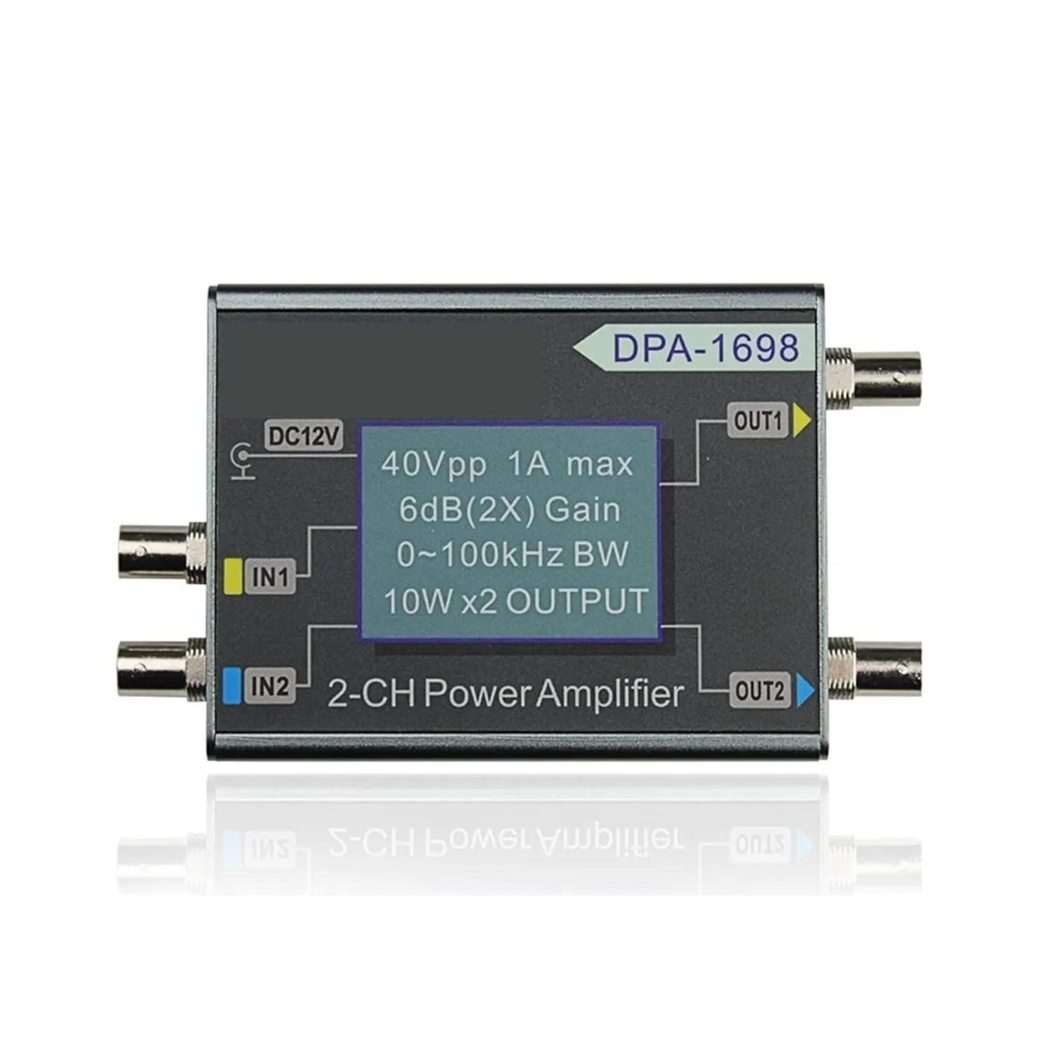 DDS Function Signal Generator High Power Dual Channel Power Amplifier DC Power Amplifier 40V Digital Control