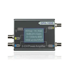 DDS Function Signal Generator High Power Dual Channel Power Amplifier DC Power Amplifier 40V Digital Control