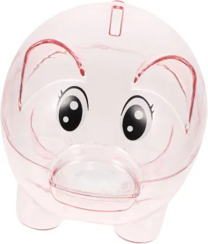 Decorative Money Box Coin Storage Box Pcs Large Pink Boys and Girls Piggy Bank Flat Base for Desktop Educational Toy for Girls