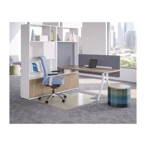 deflecto® Oceanmat Carpet Chair Mat, 45 x 53, Lipped, Clear