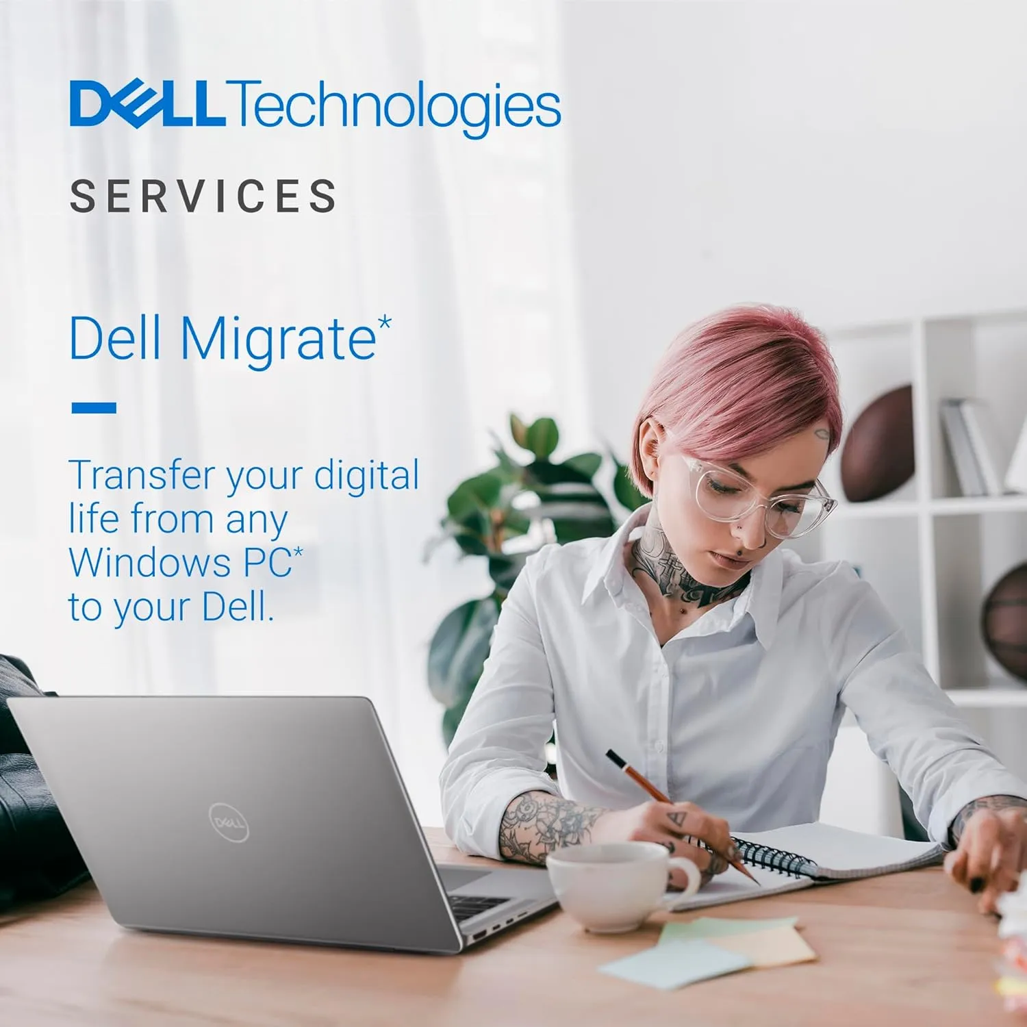 Dell Inspiron 16 Plus 7640 Laptop - 16.0-inch 16:10 2.5K (2560x1600), Intel Core Ultra 7-155H, NVIDIA GeForce RTX 4050, 16GB DDR5 RAM, 1TB SSD, Windows 11 Home, Onsite & Migrate Service - Ice Blue