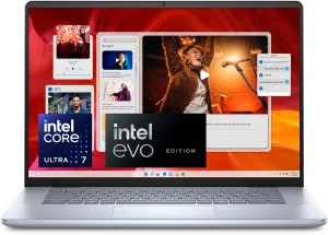 Dell Inspiron 16 Plus 7640 Laptop - 16.0-inch 16:10 2.5K (2560x1600), Intel Core Ultra 7-155H, NVIDIA GeForce RTX 4050, 16GB DDR5 RAM, 1TB SSD, Windows 11 Home, Onsite & Migrate Service - Ice Blue