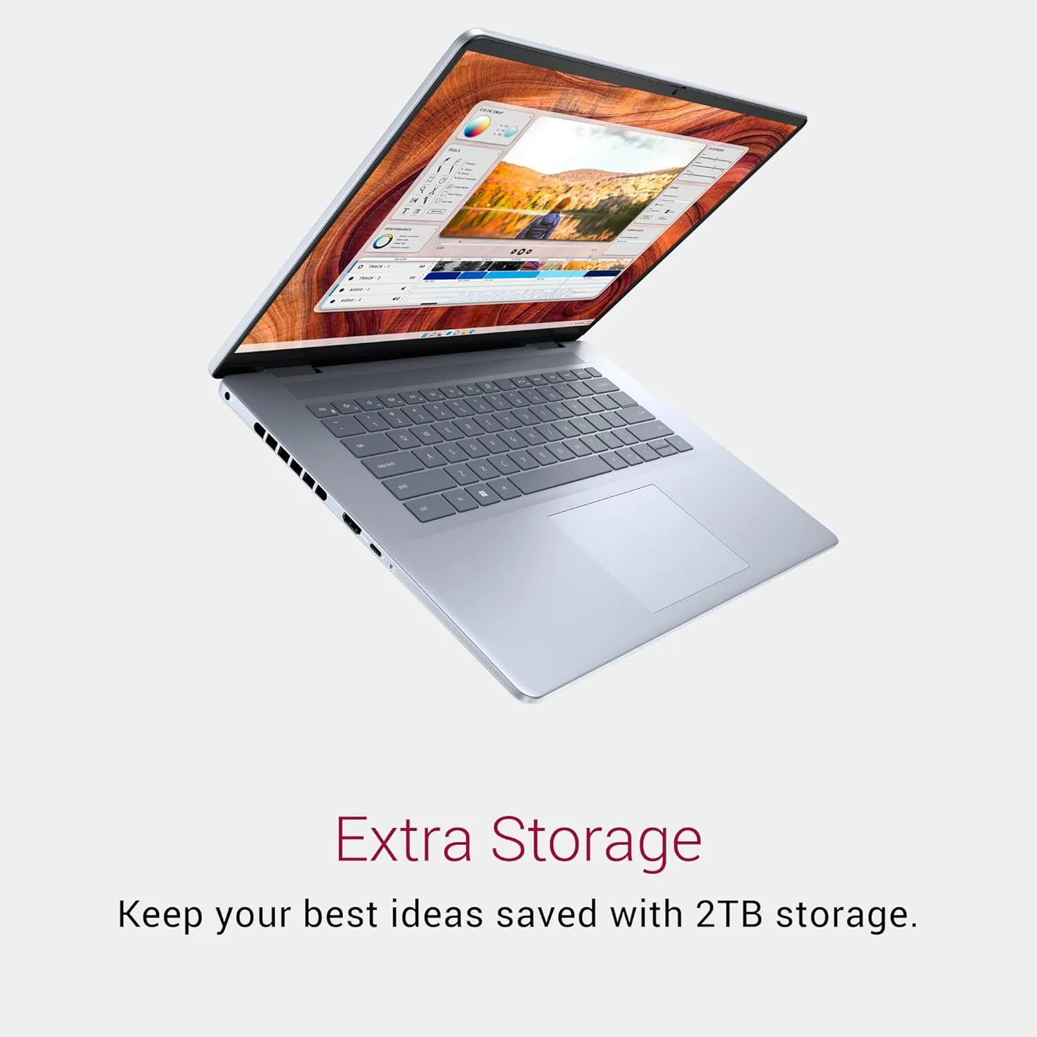 Dell Inspiron 16 Plus 7640 Laptop- 16.0-inch 16:10 2.5K Display, Intel Core Ultra 7-155H, 32GB DDR5 RAM, 2TB SSD, NVIDIA GeForce RTX 4060 8GB GDDR6, Windows 11 Home, Onsite & Migrate Service- Ice Blue