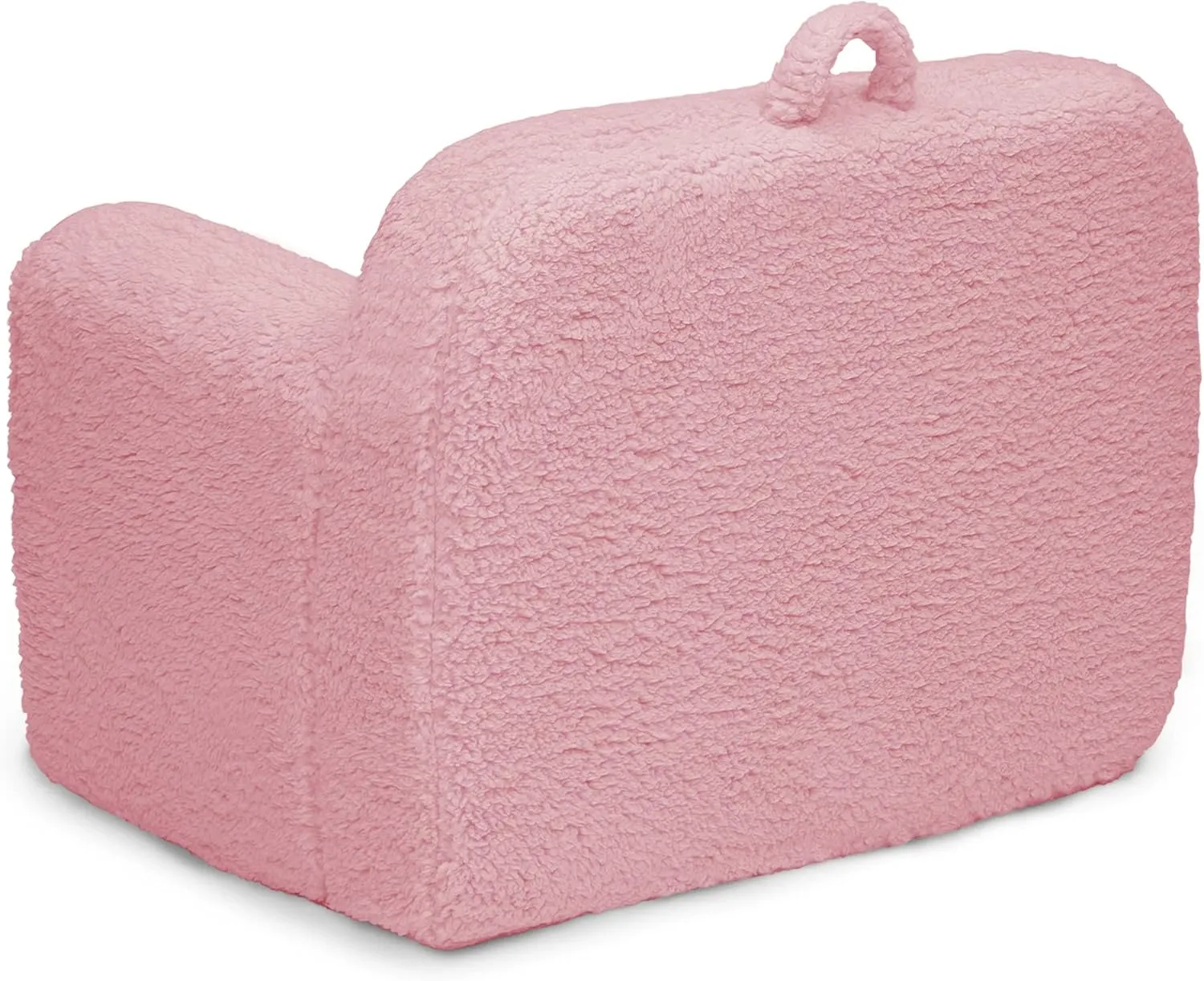 Delta Children Cozee Sherpa Chair, foam, Pink