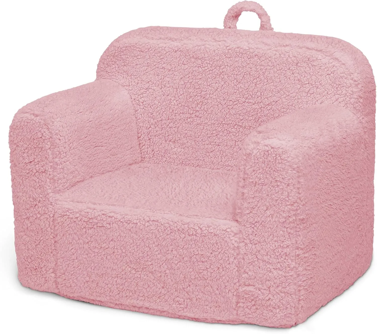 Delta Children Cozee Sherpa Chair, foam, Pink