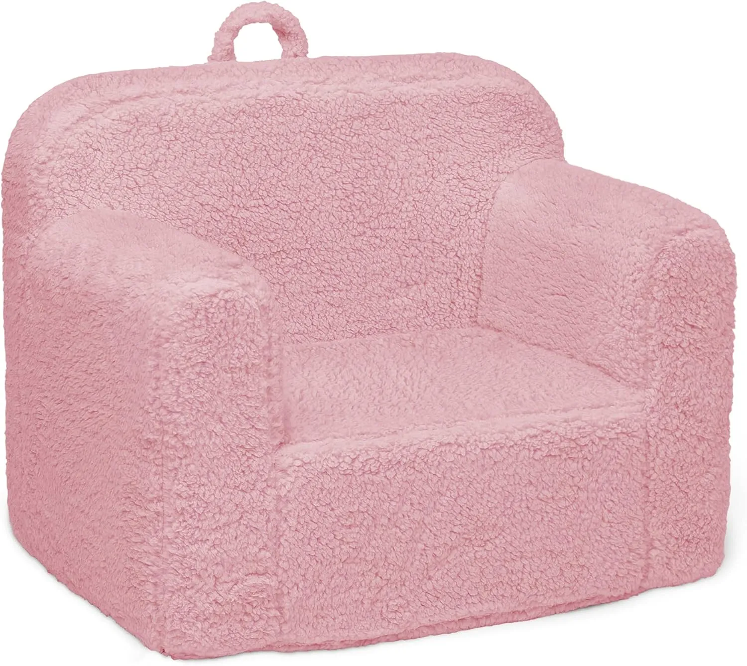 Delta Children Cozee Sherpa Chair, foam, Pink