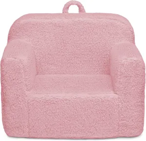 Delta Children Cozee Sherpa Chair, foam, Pink