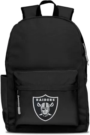 Denco Las Vegas Raiders Lightweight 17" Campus Laptop Backpack - Ideal for the Gym, Work, Hiking, Travel, School, Weekends, and Commuting