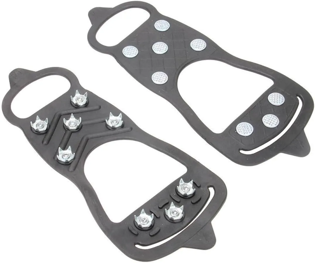 Didiseaon Non-Slip Shoe Covers Crampons Traction for Shoes Ice Cleats Hiking Ice Cleats Climbing