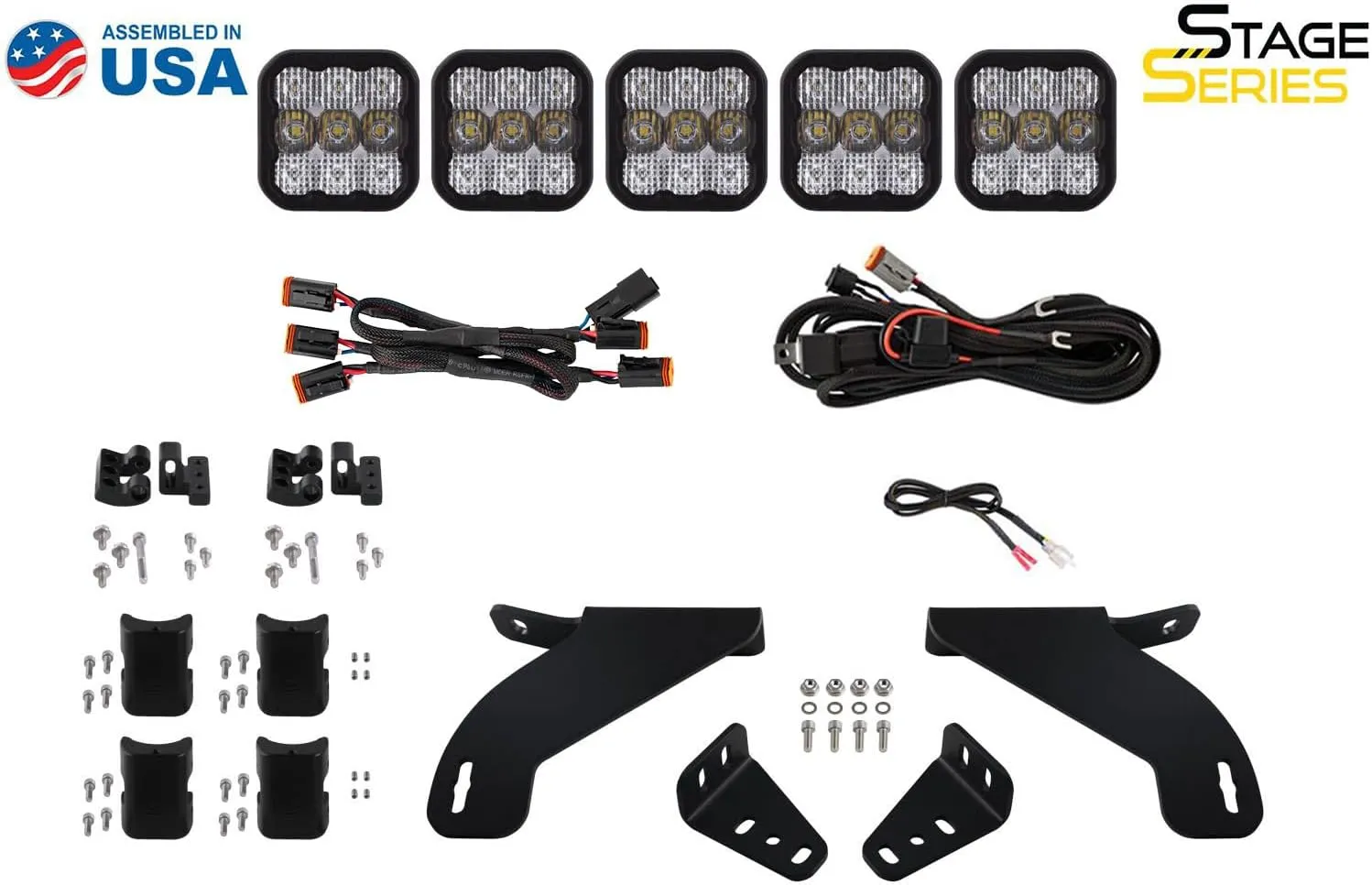 Diode Dynamics SS5 Grille CrossLink Lightbar Kit compatible Ford F-150 2021-2023, None Bracket Only