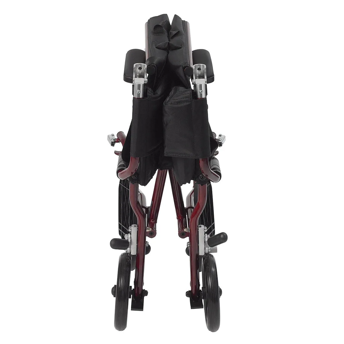 Drive dfl19-rd , Fly Lite Ultra Lightweight Transport Wheelchair, Burgundy