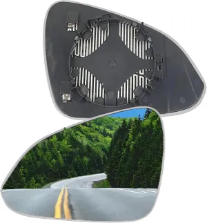 Driver Side Mirror Replacement Glass for Buick Regal 2011-2017, Automotive Exterior Heated Left Side View Mirror Glass for 2011 2012 2013 2014 2015 2016 2017 Buick Regal(SKOUIO 01-S)