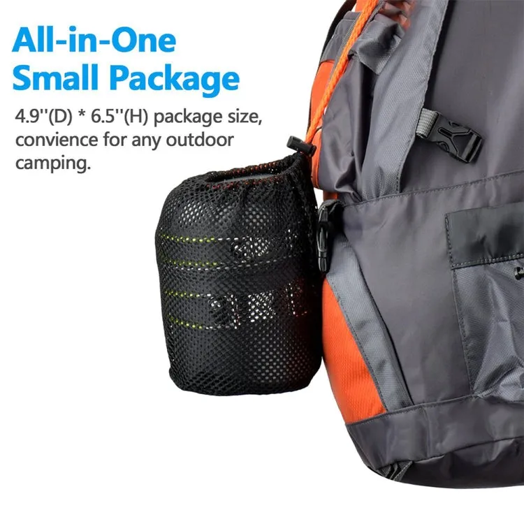 DS-101 Portable Outdoor Camping Cooking Set Picnic Boiler Cookware Combination (Black)