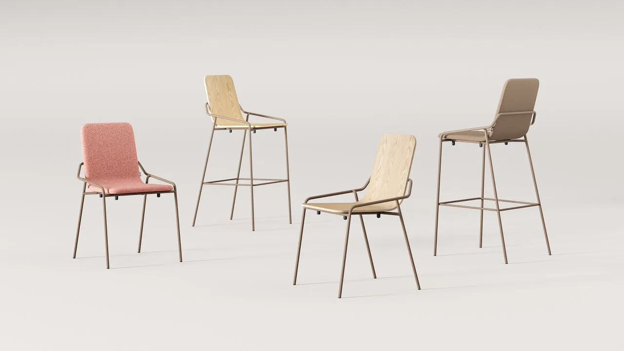 Dupont Barstool Upholstered