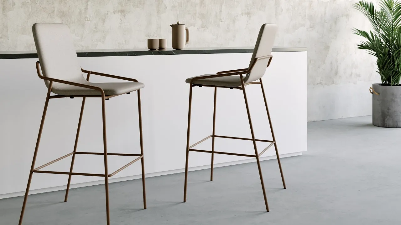 Dupont Barstool Upholstered