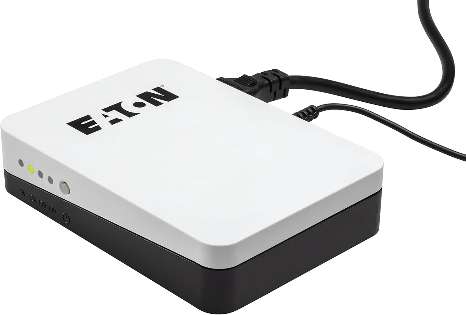 Eaton 3S Mini UPS 36W 9/12/15/19 Volt DC - Ideal for Protecting Internet Routers (e.g. FRITZ!Box), IP Cameras, Home Assistants and Smart Home Controllers - White & Black