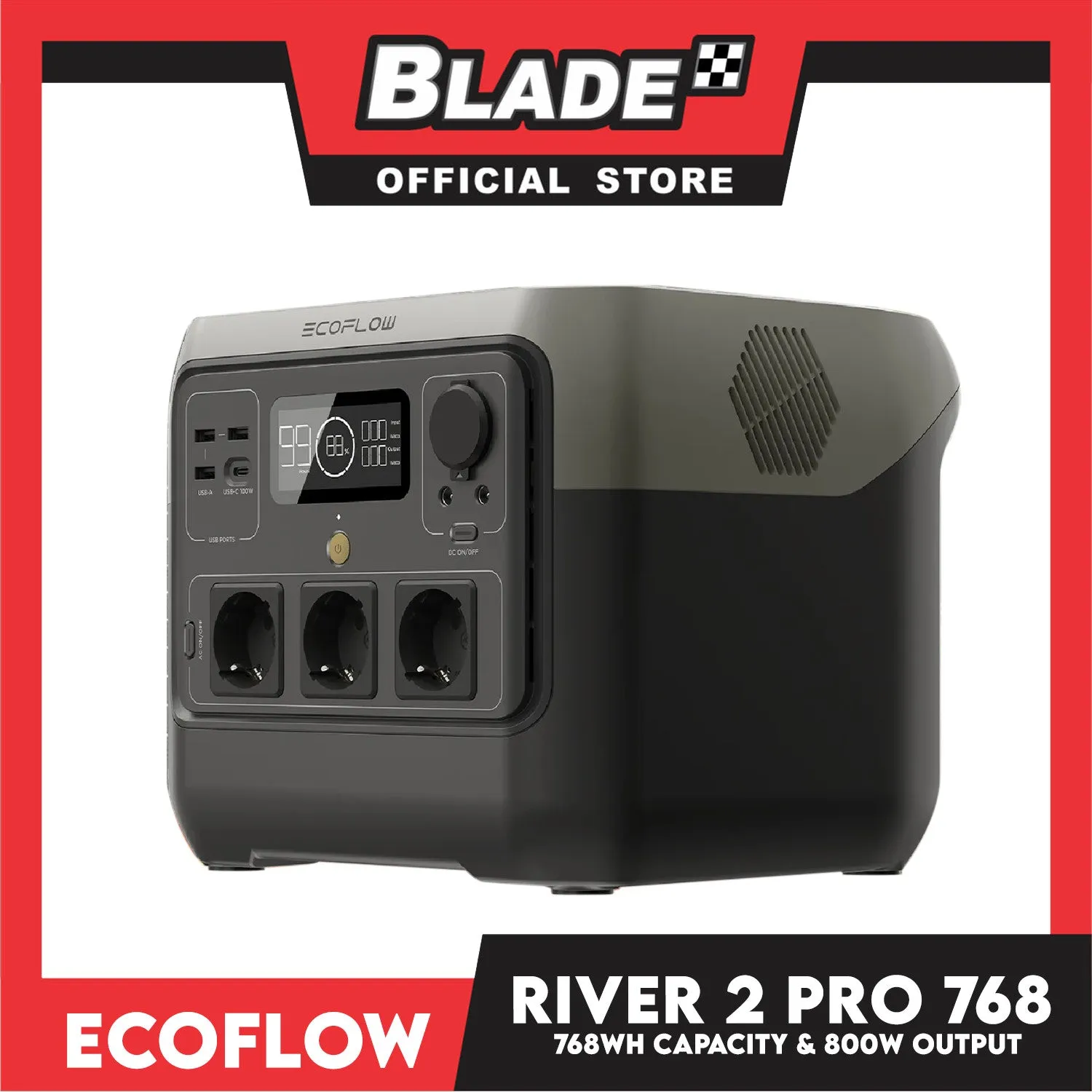 Ecoflow River 2 Pro 768 Portable Power Station 768Wh 800W