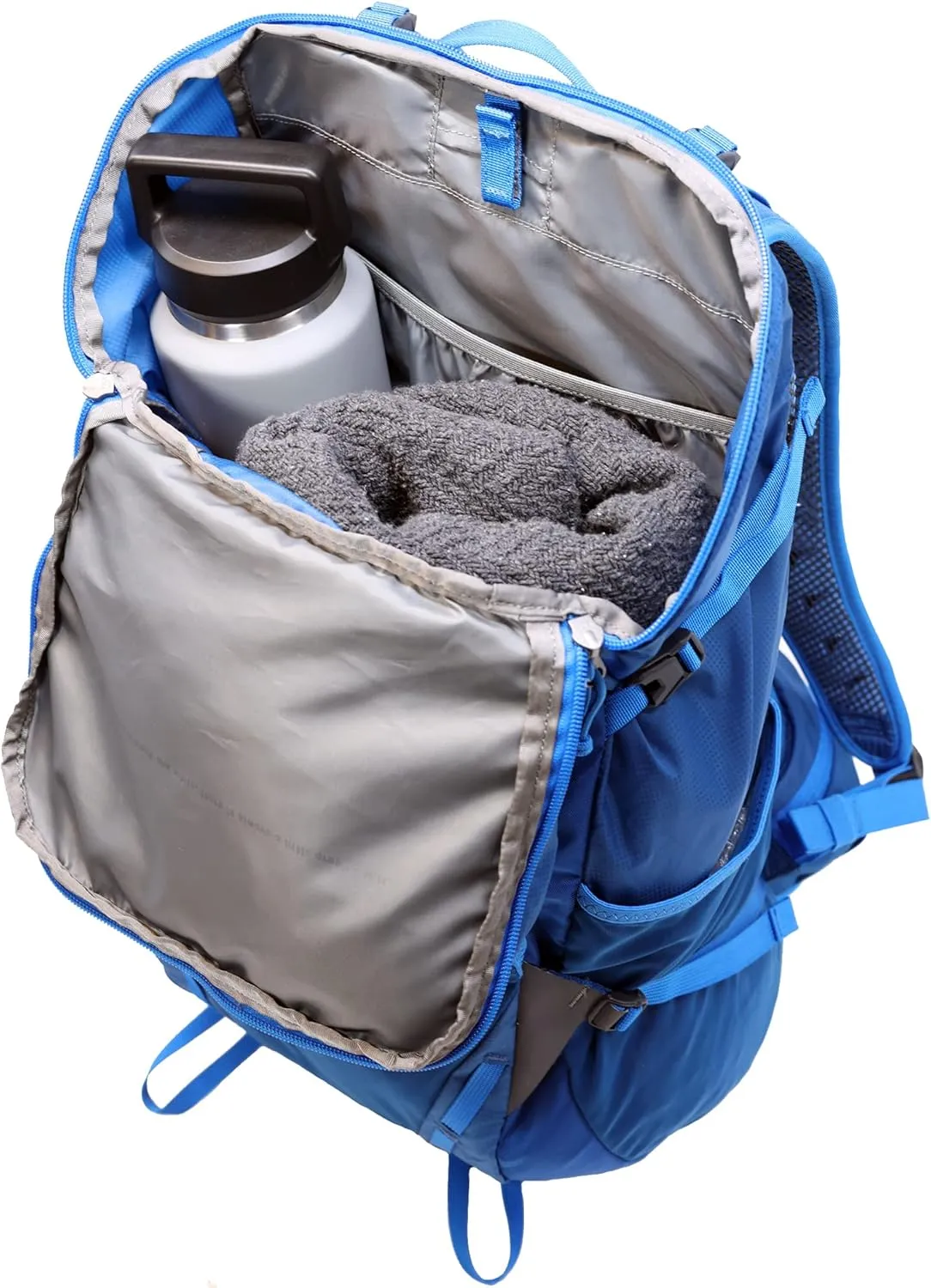 Eddie Bauer Backpack with Organization Compartments and Hydration/Laptop Compatible Sleeve, Adventurer Trail-True Blue, 30L