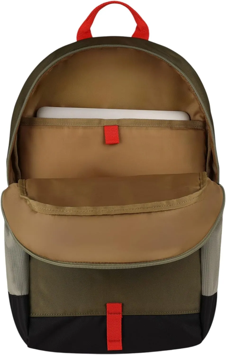 Eddie Bauer Campus Backpack | EDC | Work | Travel | Commuter | Padded Laptop Sleeve | Bottle Pockets | Lightweight | Durable, University-Adler Green, 22L