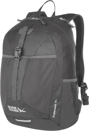 Eddie Bauer Stowaway Packable Backpack-Made from Ripstop Polyester, Dark Smoke, 30L