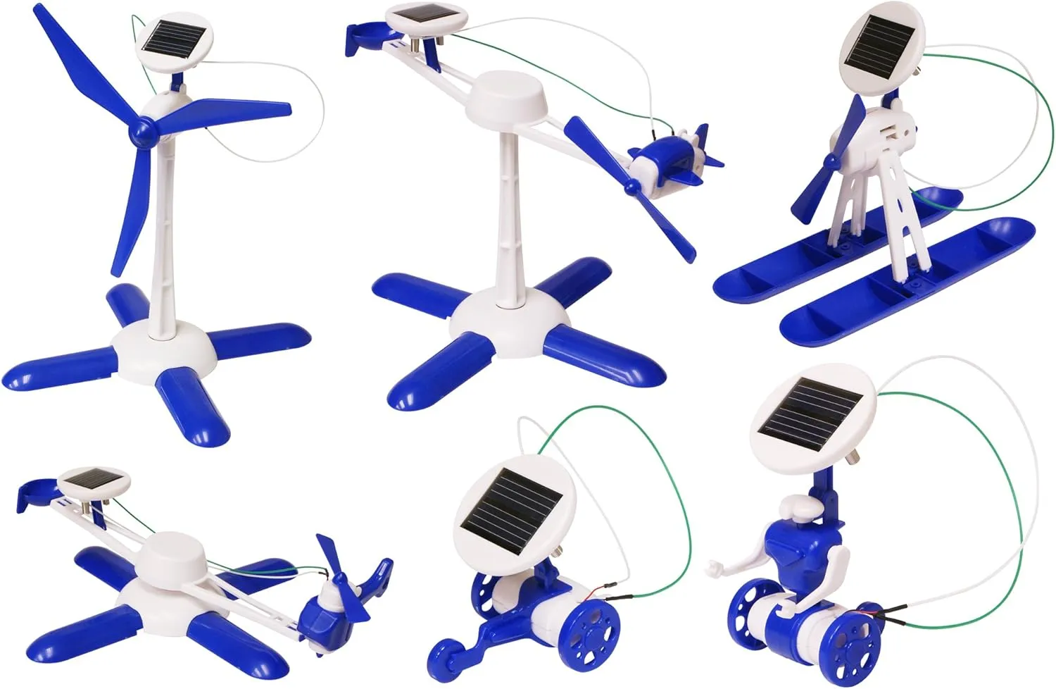 Edu-Toys 6-in-1 Solar Kit| Build 6 Solar Powered Models | No batteries | Sun Powered