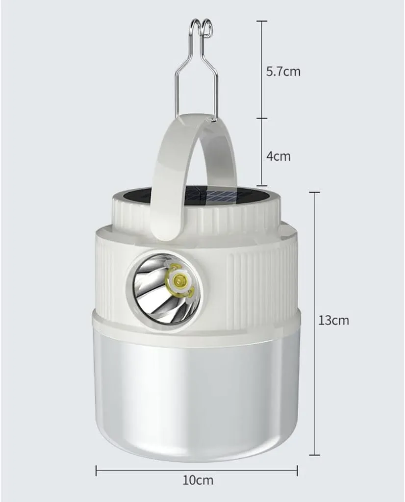 Electric Lanterns Solar Camping Lights, Emergency Outdoor Stall Camping Tent Lights, Long Battery Life Hanging Lights Power Display Dual Light Source Multi-Level Dimming