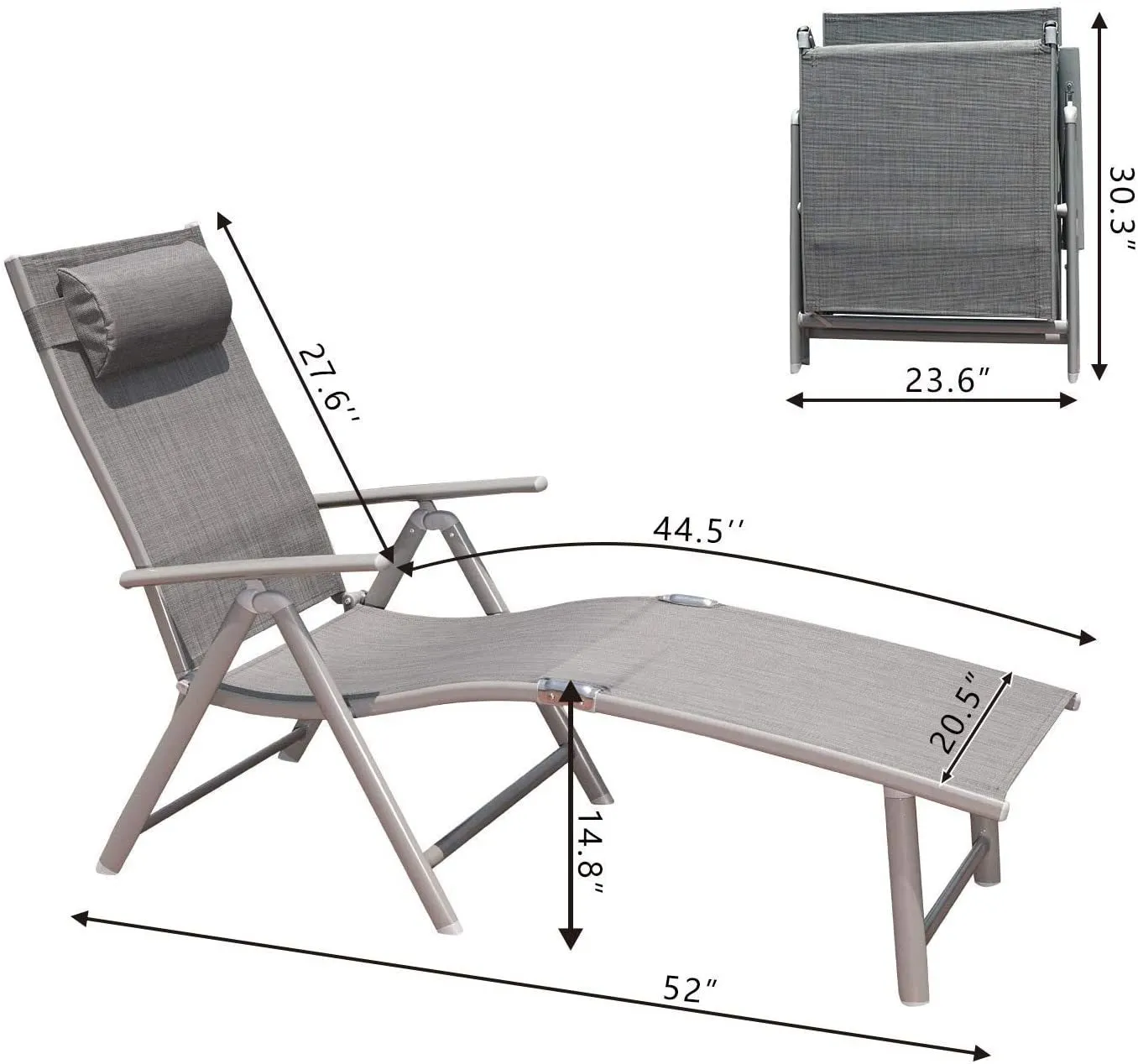 Elegant Adjustable Outdoor Lounge Chairs