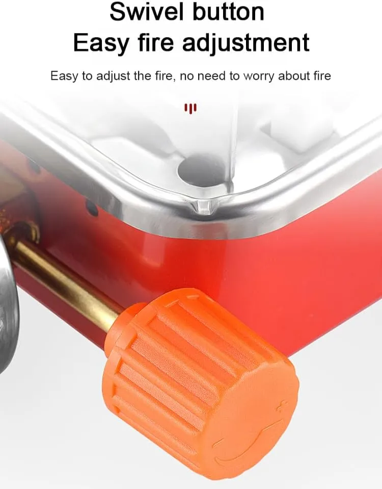 [Ellniges]【Portable Camping Stove】Ultimate Foldable Gas Grill for Backpacking, Hiking & Picnic - Compact 0.45kg【Mini BBQ Grill】with Detachable Design Perfect for Outdoor Cooking, Campfire Meals & Adve
