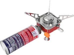 [Ellniges]【Portable Camping Stove】Ultimate Foldable Gas Grill for Backpacking, Hiking & Picnic - Compact 0.45kg【Mini BBQ Grill】with Detachable Design Perfect for Outdoor Cooking, Campfire Meals & Adve