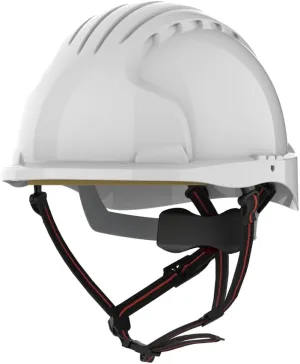 EVO 6151 Short Brim Ascend Climbing Helmet - White, Wheel Ratchet (AKN260-000-104)
