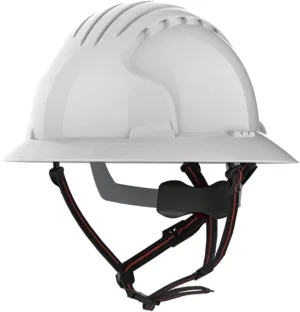 EVO 6161 Full Brim Ascend Climbing Helmet - Wheel Ratchet - White (AKT260-000-104)