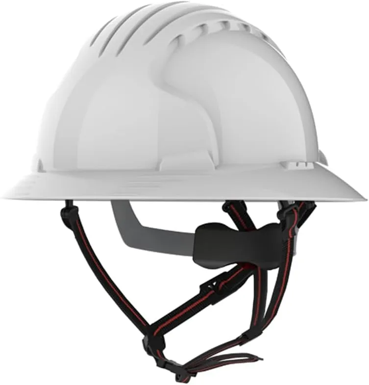 EVO 6161 Full Brim Ascend Climbing Helmet - Wheel Ratchet - White (AKT260-000-104)