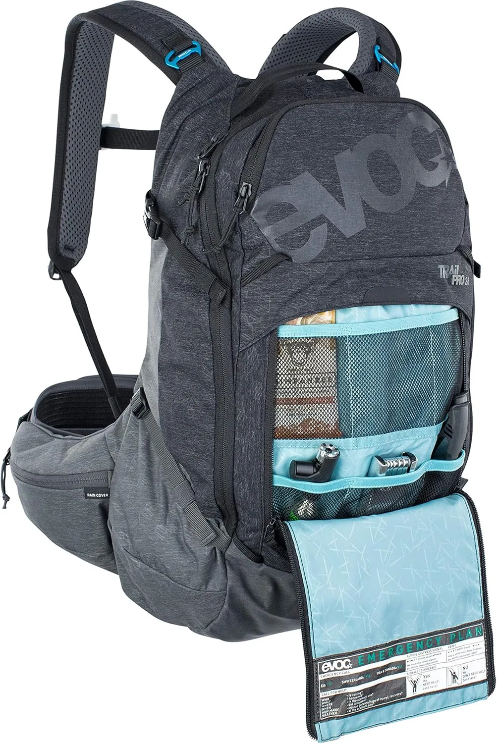 EVOC Rucksack Backpacks, Black/Carbon Grey, Small-Medium-26L