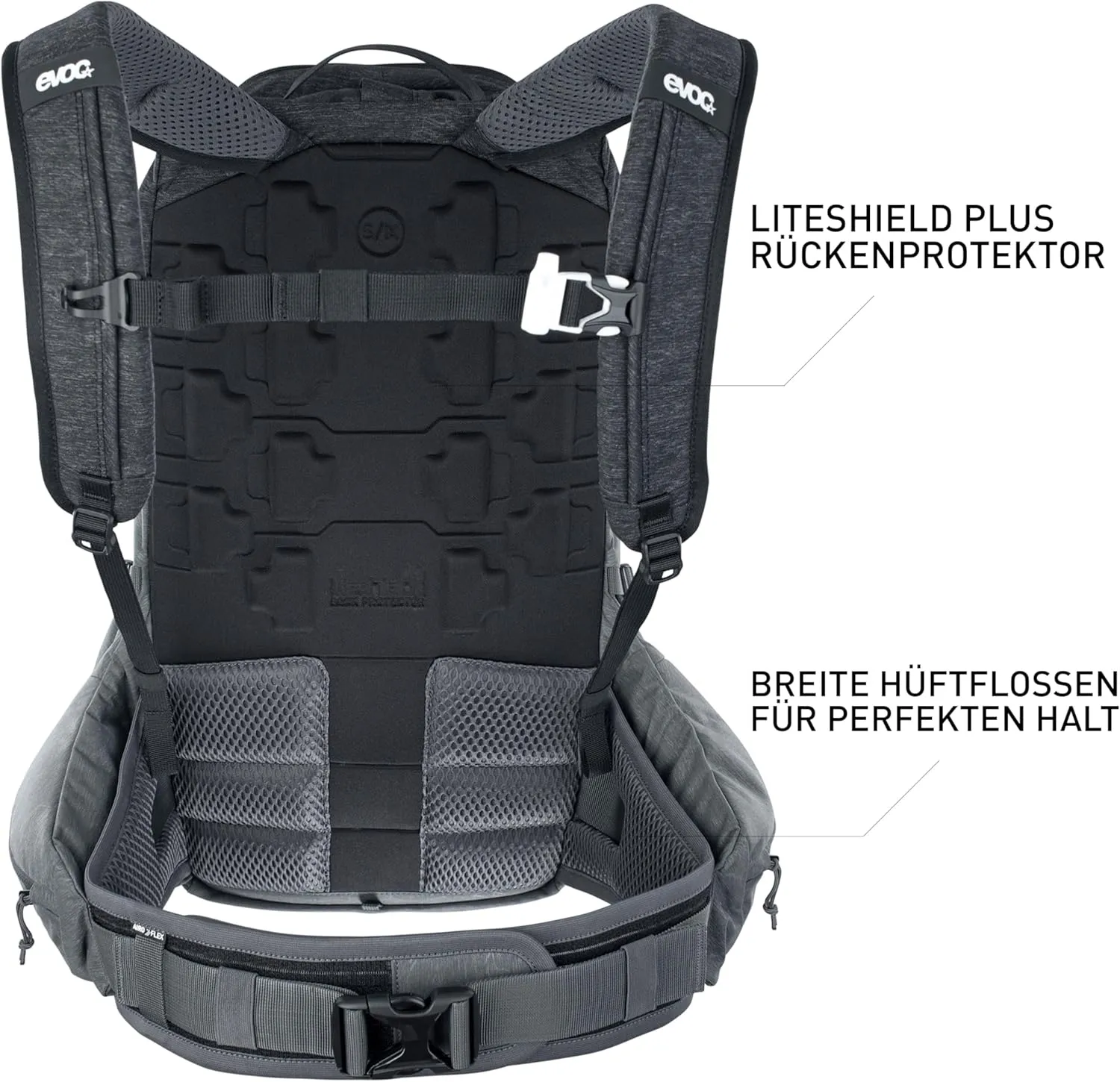EVOC Rucksack Backpacks, Black/Carbon Grey, Small-Medium-26L