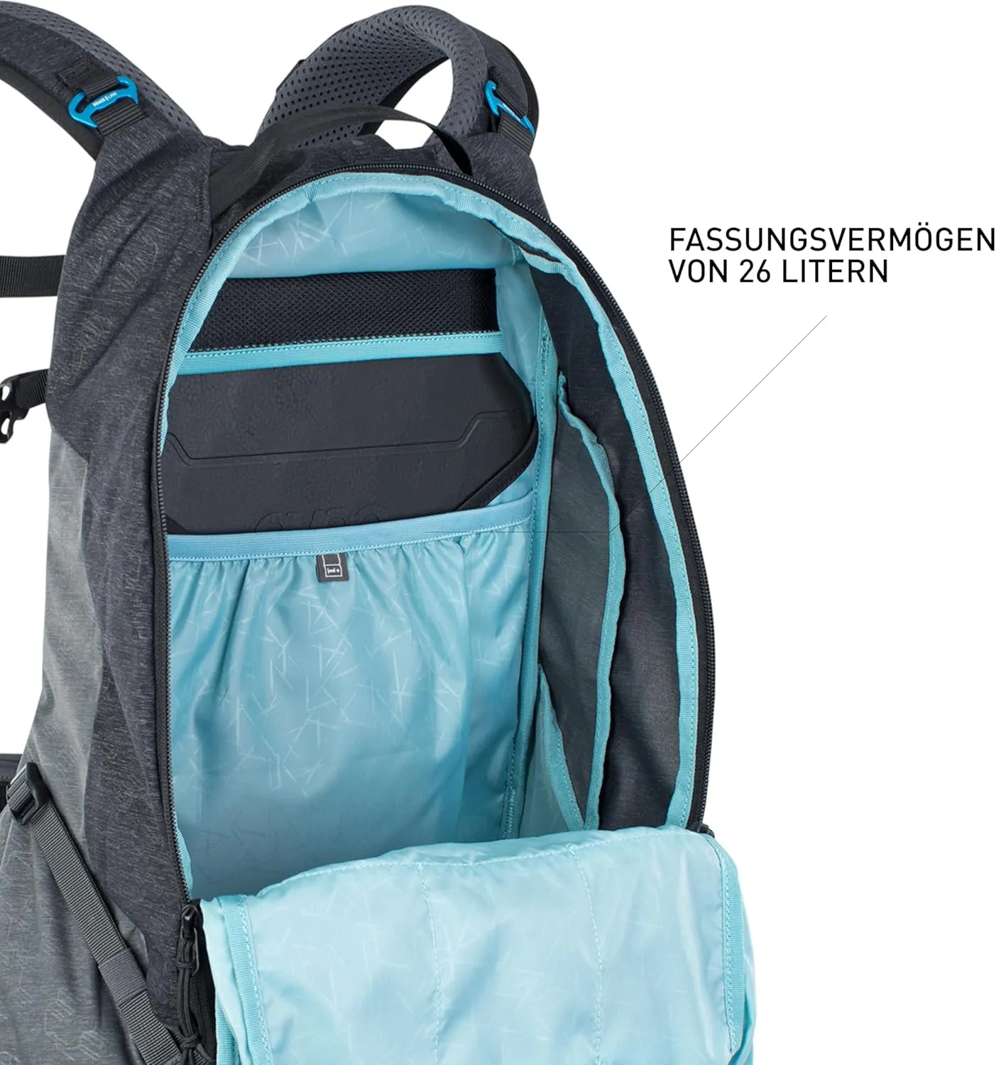 EVOC Rucksack Backpacks, Black/Carbon Grey, Small-Medium-26L
